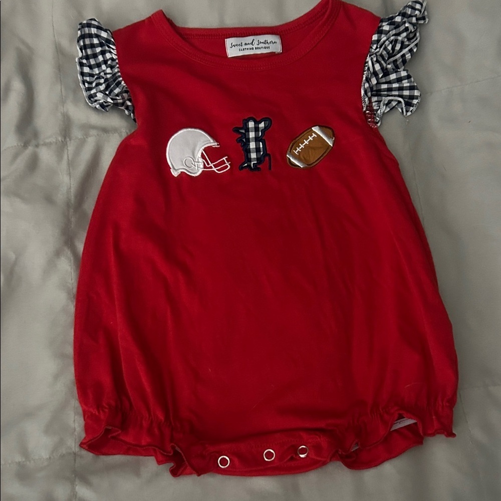 Rebels Football-Themed Kids Bodysuit